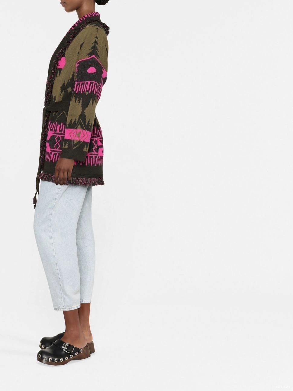 Affordable Icon cardigan Women Alanui geometric-jacquard 0423